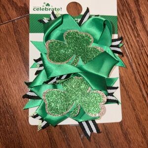 Celebrate It Green Shamrock Hair Clips St. Patrick’s Day